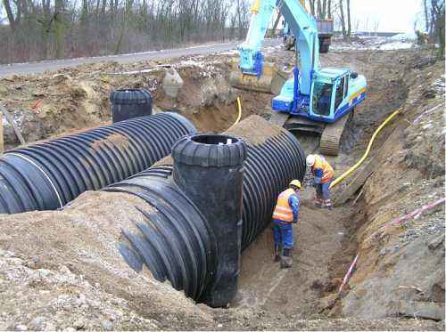北京市通州區大口徑克拉管B型排水工程施工